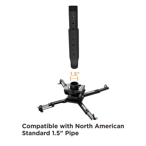 VSYS VPM-20-H universal projector interface bracket, front view