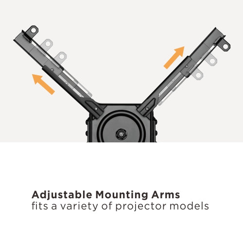 VSYS VPM-20-H universal projector interface bracket, front view