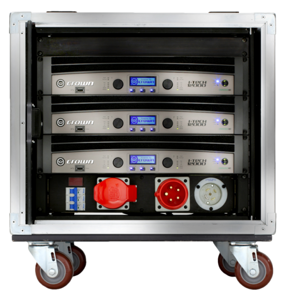 Crown VRack 12000HD Enclosure W/PWR Distro I/O Amplifier Rack