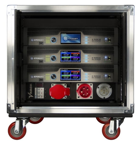 Crown VRack-4x3500HD Enclosure W/PWR Dostro Amplifier Rack