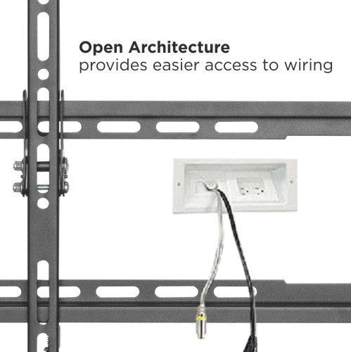 VSYS VS01E-46F low-profile fixed TV wall mount front view