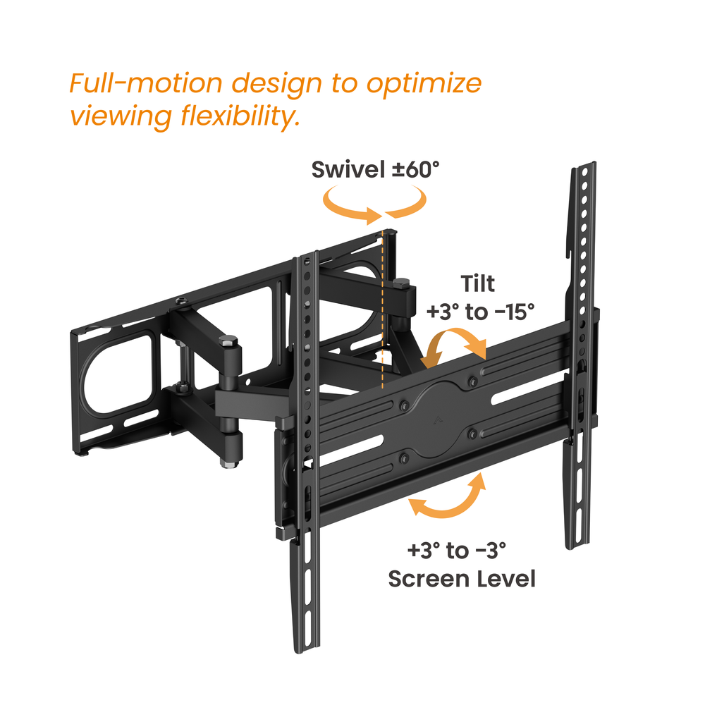 VSYS VS02SE-446 Super-Economy Full-Motion TV Wall Mount for 32