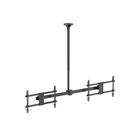 VSYS VCM-CE1546SL side-by-side dual-screen ceiling mount, front view