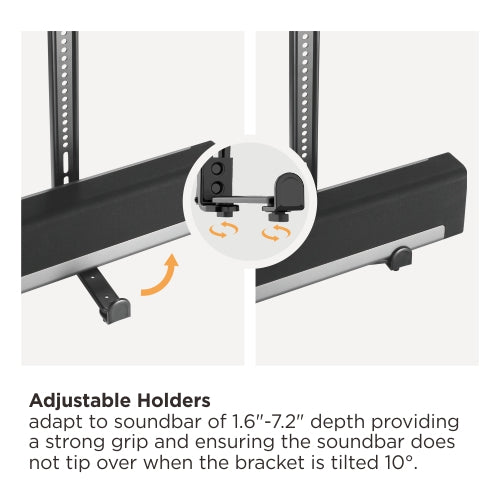VSYS VSSB-49 universal soundbar mounting bracket pair