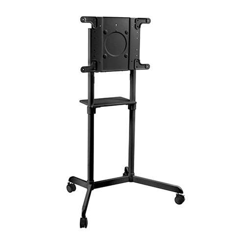 VSYS VTLS11-46TW rotating mobile stand for interactive displays, white finish, front view