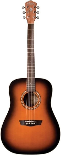 Washburn WD7SATB Dreadnought 6 String Acoustic Guitar