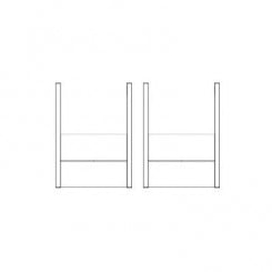 SMART Wall Stand Kit for Dual Integrated Flat Panel Displays