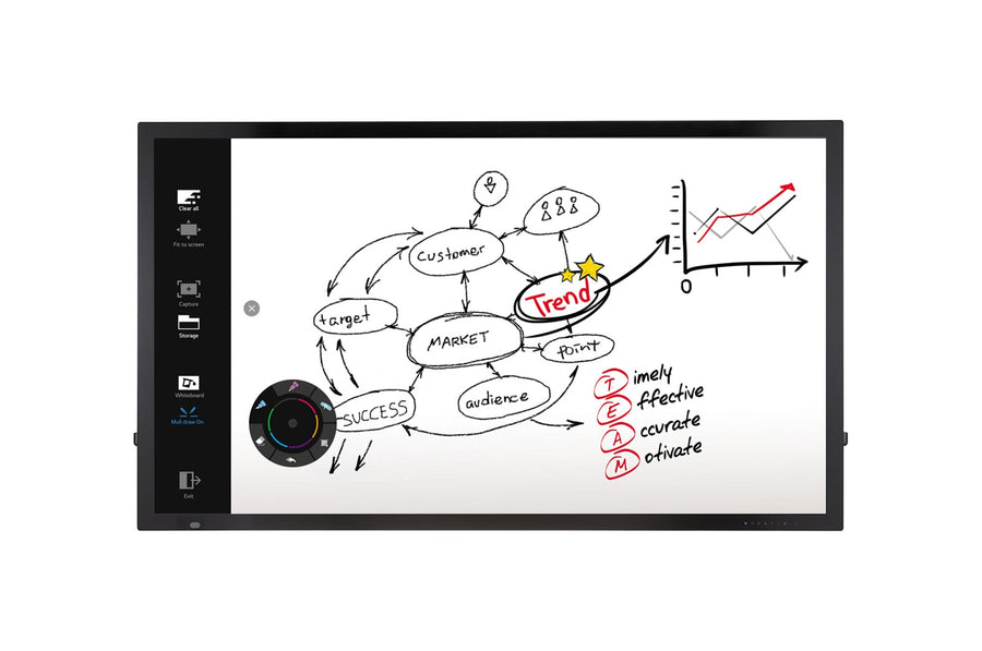 LG 75TC3D 75-inch 4K interactive flat panel with P-Cap touch
